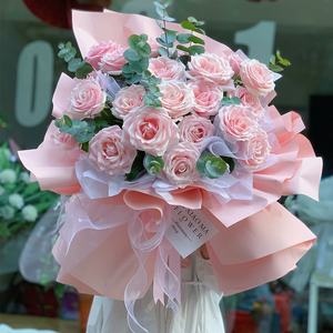 Elegante estilo coreano impermeable Macaron Color sólido flor fresca papel de regalo elegante papel de regalo Material de embalaje - Product Image 3