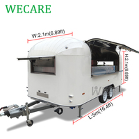 Wecare rapide mobile bar restaurant hot dog caravanes nourriture caravane concession restauration remorque bière food truck avec cuisine complète