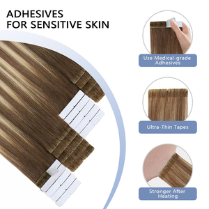 Nueva Llegada, <span class=keywords><strong>Extensiones</strong></span> de Cabello Humano Rizado con Cinta Adhesiva Invisible, <span class=keywords><strong>Extensiones</strong></span> de Cabello Humano Ruso Virgen Remy 100% de Lujo - Product Image 5