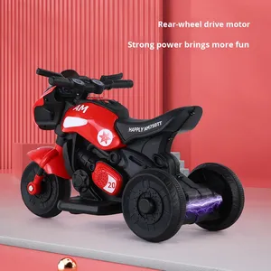 Ricaricabile motocicletta elettrica per bambini telecomando in plastica con batteria inclusa - Product Image 1