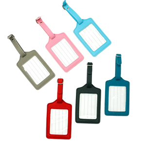 Titular de pasaporte de PU multitarjeta de estilo minimalista al por menor cubierta de etiqueta de equipaje de vuelo Multicolor Uso de tarjeta de visita Simple - Product Image 1