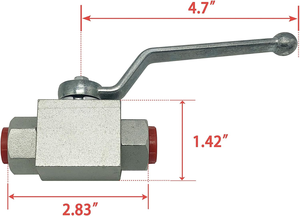 Thủy lực bóng van loại SS cụ van bkh 6000 PSI PEEK bóng ghế thép không gỉ 316/316L instrmentation - Product Image 6