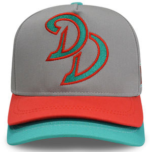 Casquette de baseball personnalisée à double visière en coton avec logo brodé, casquettes de sport bicolores, casquettes de baseball à double visière - Product Image 4