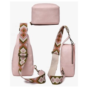 Bolso Bandolera de PU para Mujer, a la Moda, para Todas las Temporadas, con Correa Ancha, Estilo Casual, Tipo Moto, con Cierre de Cremallera, Directo de Fábrica - Product Image 4