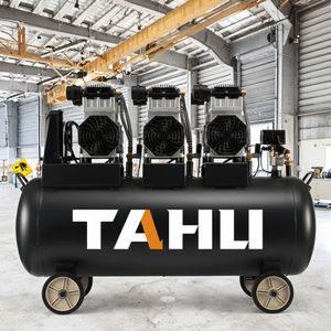 TAHU 150L 1440RPM 4500W 6HP compressore d'aria industriale silenzioso portatile Oil-Free con 220V TH-15150 nuova condizione - Product Image 2