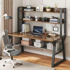 โต๊ะคอมพิวเตอร์ โต๊ะทำงาน โต๊ะอ่านหนังสือ โต๊ะเขียนหนังสือ สำหรับนักเรียน ห้องนอน โต๊ะทำงานขนาดเล็ก เรียบง่าย โต๊ะทำงานไม้ - Product Image 1