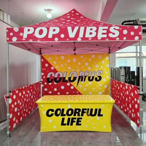 Marca promozionale <span class=keywords><strong>campeggio</strong></span> pieghevole fiera professionale stand portatile tenda di stampa personalizzata con il logo baldacchino impermeabile - Product Image 4