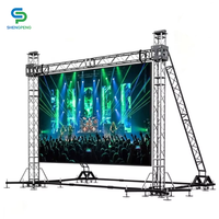 Écran LED Shengpeng pour publicité extérieure, affichage LED P3.91, panneau mural vidéo LED, 7680Hz, écran LED de location pour événements sur scène