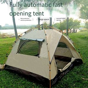 Draagbare Outdoor Vouwtent Voor 2 Personen Volautomatische Snelopening Strand Camping Zilver Lijm Coating Verdikt Waterdicht - Product Image 2