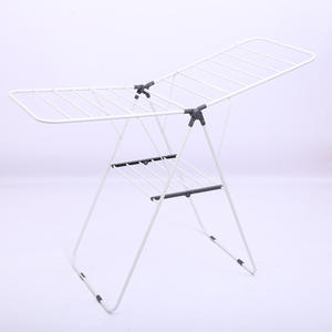 Thuisgebruik Balkon Vloer Opvouwbare Gevleugelde Kleding Droogrek Indoor Cooling Opknoping Kledingrek Baby Luier Rack - Product Image 2