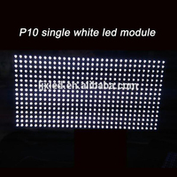 Écran publicitaire LED extérieur monochrome P10 SMD, densité de pixels 32x16 points, luminosité 1000 cd, prise en charge multilingue