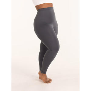 세련된 고품질 하이 웨이스트 실리콘 미끄럼 방지 도트 접착 슬림핏 복부 타이트닝 바디 쉐이핑 레깅스 여성용 - Product Image 3