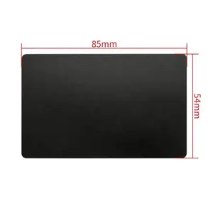 Vente en gros de carte de visite VIP vierge noire en acier inoxydable aluminium métal pour l'impression par gravure laser