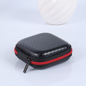 Étui de rangement EVA noir de 4 pouces, sac portable à fermeture éclair pour emballage d'écouteurs - Product Image 1