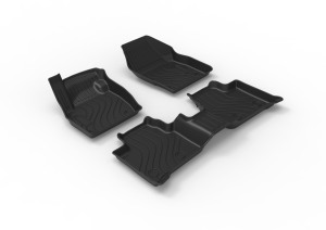 Tapis de sol de voiture toutes saisons en TPE sur mesure avec ECU pour Volkswagen Lavida <span class=keywords><strong>XR</strong></span> 2023-2025, ensemble complet, 100 % imperméables, faciles à nettoyer - Product Image 2