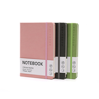 Carnet de notes en cuir à couverture rigide, moderne et élégant, carnet de notes de classe et de travail personnalisable