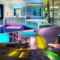 Guirlandes lumineuses intelligentes TSINYE RGB à changement de couleur pour l'extérieur, avec télécommande et contrôle par application, tubes LED flexibles pour chambre à coucher