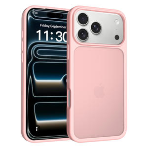 Coque de protection transparente mate en TPU souple au toucher doux pour <span class=keywords><strong>iPhone</strong></span> 17 16 15 <span class=keywords><strong>14</strong></span> Pro Max - Product Image 4