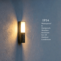 Applique murale LED extérieure étanche IP54 en aluminium moulé sous pression, 13W 3000K, pour villa, jardin, cour et porche