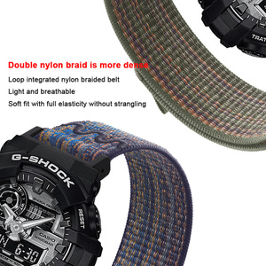 FORWELLENY 16 มม.สายไนลอนสำหรับนาฬิกาคาสิโอสำหรับ <span class=keywords><strong>G</strong></span> <span class=keywords><strong>SHOCK</strong></span> GA110 120 GA900 GA2100 GW-M5610 กีฬาอุปกรณ์เสริม - Product Image 5