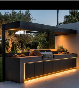 Juego de Cocina Exterior de Acero Inoxidable de Lujo con Puertas Enrollables para Patio - Product Image 6
