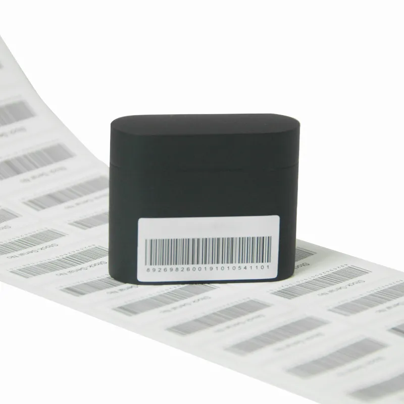 Değişken veri baskı seri numarası barkod etiket yapışkanlı etiket özelleştirilmiş QR kod numarası etiket