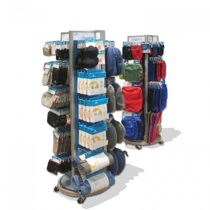 Apache Custom Spin Store Multi-layer Furniture Metal Display Stand Glossy Stainless Steel Shoes Bag Display Rack Display Shelf — view 4