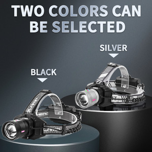 Linterna frontal Yunmai de 30W con LED blanco recargable, pantalla digital y batería 21700 para iluminación exterior - Product Image 3