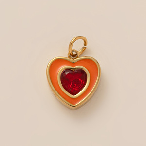Hongtong AC-252 kedatangan baru batu kelahiran baja tahan karat kristal imut halus kualitas tinggi jimat untuk membuat kalung - Product Image 4