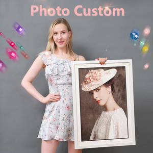 DIY foto personalizada diamante pintura taladro completo diamante bordado regalo Personal <span class=keywords><strong>hacer</strong></span> su propia imagen <span class=keywords><strong>diamantes</strong></span> <span class=keywords><strong>de</strong></span> imitación diamante Diy Kit - Product Image 2