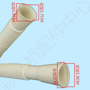 Manguera de entrada de agua para lavadora semiautomática, tubo de extensión de 1,8 cm de diámetro exterior y 1,7 cm de diámetro interior para modelos de doble tina - Product Image 1