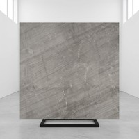 Dalle de marbre gris cendré de Chypre, polie, pierre naturelle, directement de l'usine, pour comptoirs de hall d'hôtel, revêtement mural et revêtement de sol