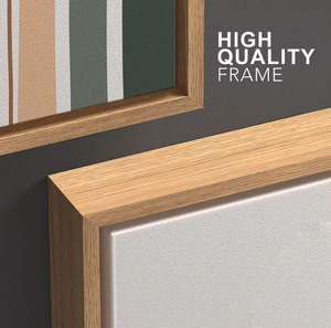 Casa di legno nella decorazione della parete della foresta mini stile di vita moderna arte tela pittura naturale 40*60 cm per soggiorno e hotel - Product Image 5