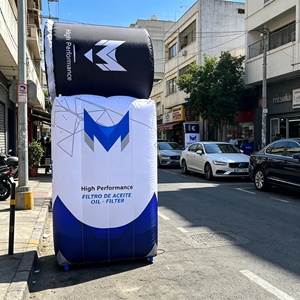 Filtre à huile gonflable géant de 4 m, design personnalisé avec éclairage LED, logo personnalisé, modèle de filtre pour publicité en magasin de pièces automobiles - Product Image 3