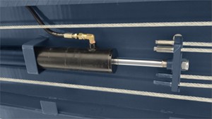 Schwerlast <span class=keywords><strong>4</strong></span>-Säulen-Hebebühne 5000 kg Tragkraft, Vier-Säulen-Fahrzeughebebühne mit pneumatischer Entriegelung, Vier-Säulen-Hebebühne mit Achsvermessungsfunktion für Werkstätten - Product Image 6