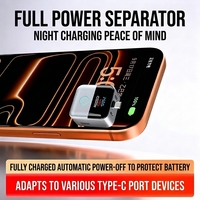 [Disjoncteur de charge complète] Coupure automatique de l'alimentation et déconnexion en cas de charge complète, charge rapide PD140W, pour iPhone/Android/écouteurs