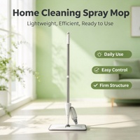 Serpillère pulvérisatrice avec tampon en microfibre, manche extensible, taux d'évaporation élevé pour le nettoyage des sols de la maison, de la cuisine et de la salle de bain