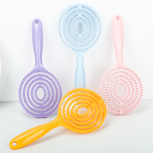 Peigne de massage ajouré rond couleur gelée à séchage rapide : Démêle et lisse les cheveux – Best-seller transfrontalier - Product Image 6