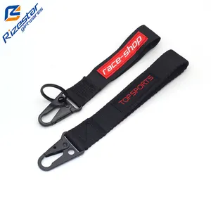 승화 로고 독수리 폴리 에스터 나일론 안전 손 짧은 손목 Carabiner 후크 끈