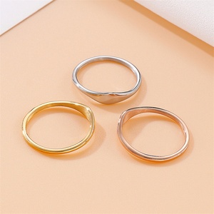 Vintage Small Oval Custom <b>Name</b> Stainless Steel 18K Gold Plated Signet Couple <b>Ring</b> - Product Image 4