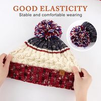 Bonnet à pompon unisexe Wins Flying personnalisé avec logo brodé de haute qualité, doublure polaire, chaud pour l'hiver