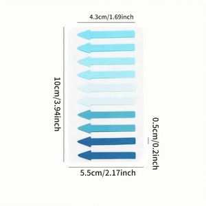 Colorful Arrow Shaped Transparent Self-Adhesive Writable Sticky Notes Page Markers Index Tabs for <b>Book</b> Reading Office School - Product Image 2