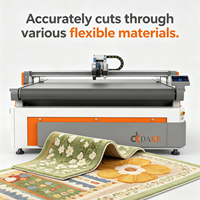 Sistema Automático de Corte de Tela, Máquina de Corte de Cuero con Cuchilla Oscilante CNC, Máquina de Corte de Alfombras
