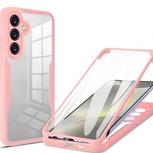 Funda Protectora de 360 Grados para Samsung Galaxy A56 A26 A36 A16, Transparente, TPU+Acrílico+PET, Protector de Pantalla Frontal - Product Image 6