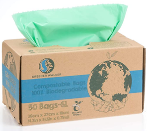 Personalized Custom Printed PLA PBAT Biodegradable <b>Compostable</b> Food Waste Bin Liners <b>Bags</b> - Product Image 2