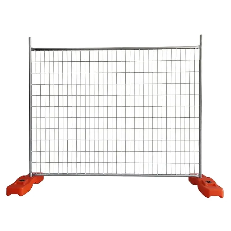 Fence mobile event australian temporary fencing with plastic base filled