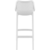 Tabouret de bar extérieur en polypropylène blanc de qualité supérieure avec repose-pieds