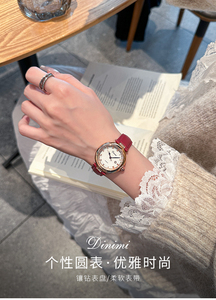 Montre-bracelet pour femme avec bracelet en acier rétro, nouvelle arrivée printemps, montre élégante et polyvalente incrustée de strass - Product Image 6