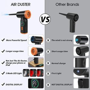 LCD hiển thị 6000mAh xe chân không thổi súng điều kiện không khí sạch hơn xe chân không Blower không dây điện nén không khí Khăn lau bụi - Product Image 6