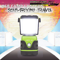 Lanterne de camping USB Power Bank LED 1000 Lumen 4 modes d'éclairage Lampe de tente d'urgence rechargeable de longue durée pour l'escalade et la randonnée